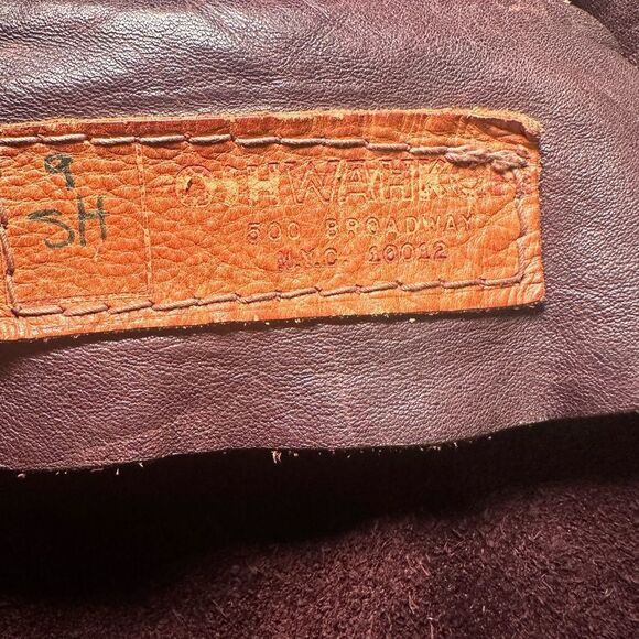 Vintage brown leather jacket - Picture 2 of 7